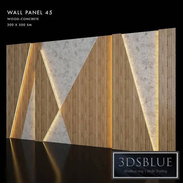 Wall Panel 45 3DS Max - thumbnail 3