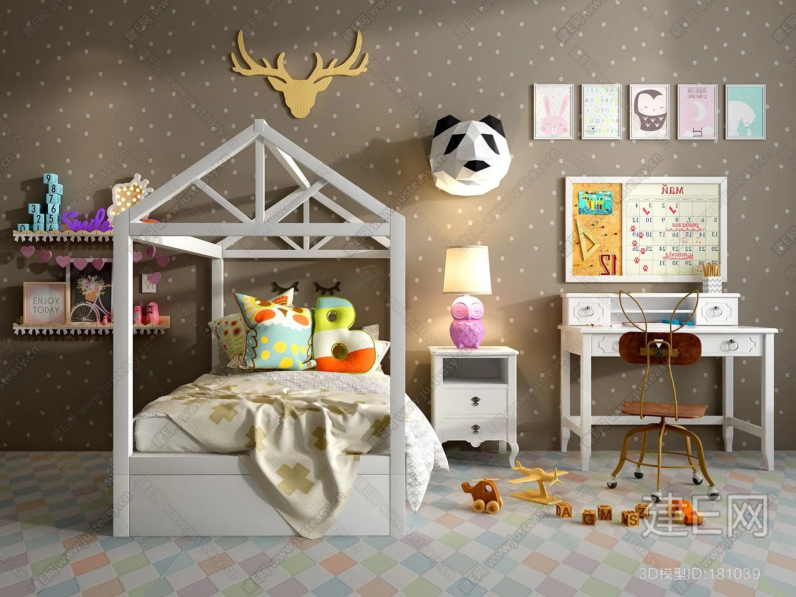 CHILDROOM – 3D SCENES – VRAY – 572