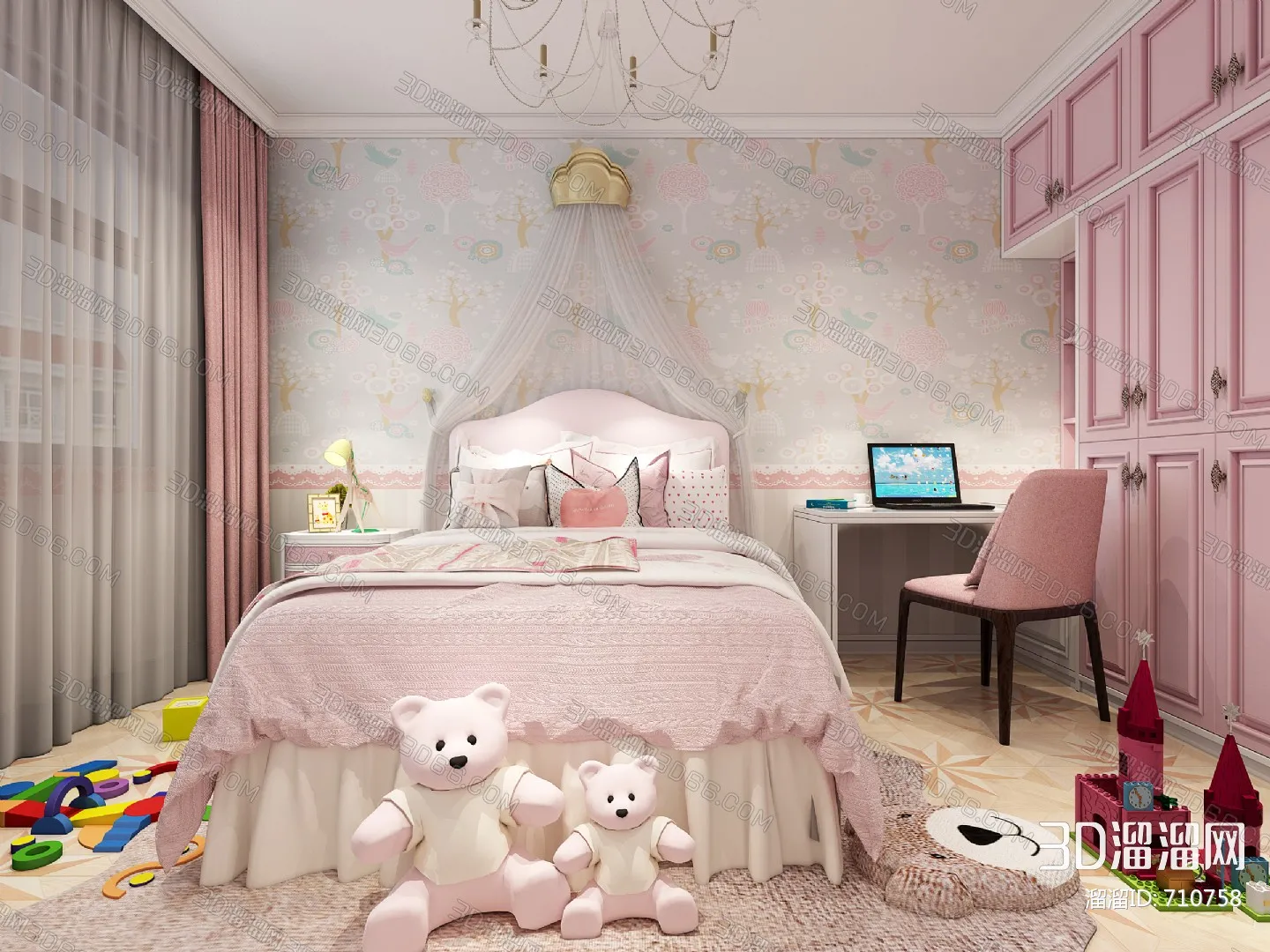 CHILDROOM – 3D SCENES – VRAY – 591