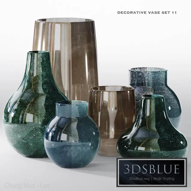 decorative vase 11 3DS Max - thumbnail 3