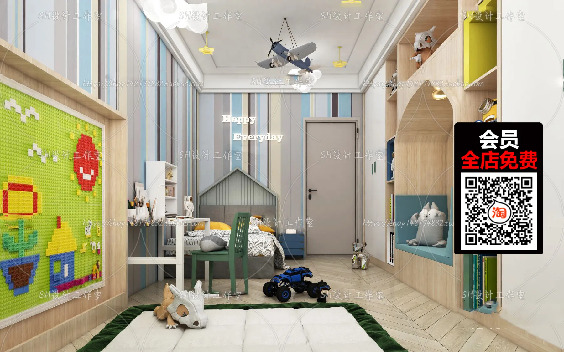 CHILDROOM – 3D SCENES – VRAY – 063