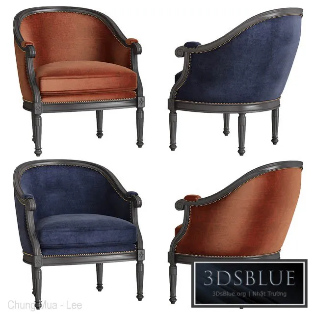 Caracole Upholstery Chair 3DS Max - thumbnail 3