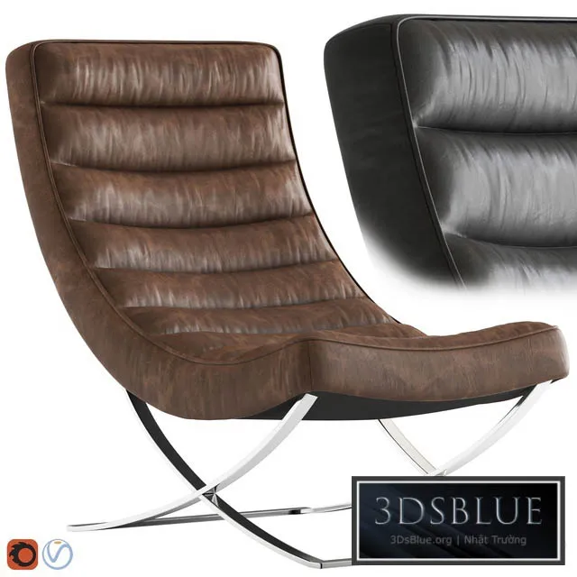 Cult Furniture Denton Lounge Chair 3DS Max - thumbnail 3