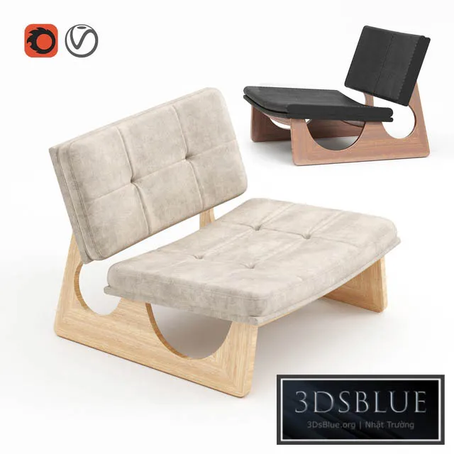 Autoban Sledge Lounge Chair 3DS Max - thumbnail 3