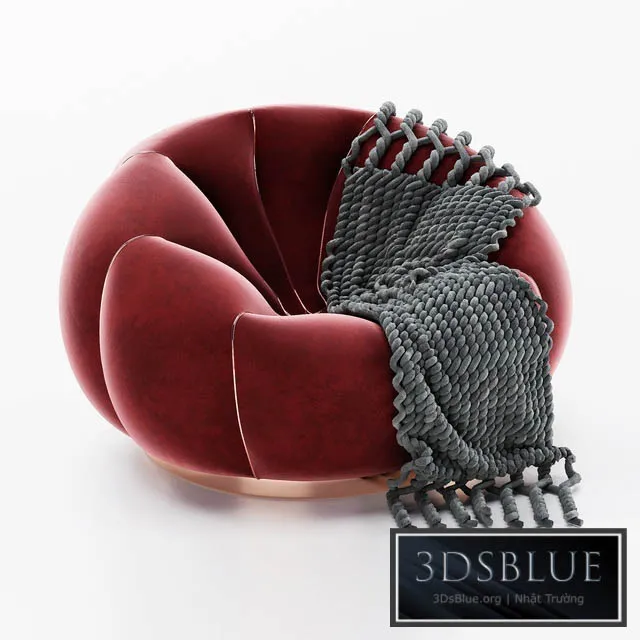 Pierre Paulin Alpha Club chair 3DS Max - thumbnail 3