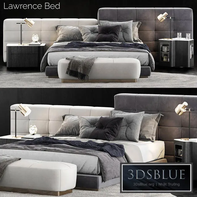 Minotti Lawrence Bed 3 3DS Max - thumbnail 3