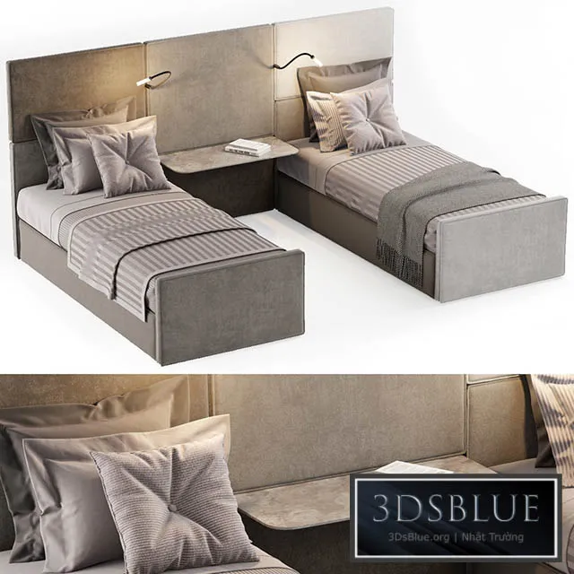 SINGLE BEDS 11 3DS Max - thumbnail 3