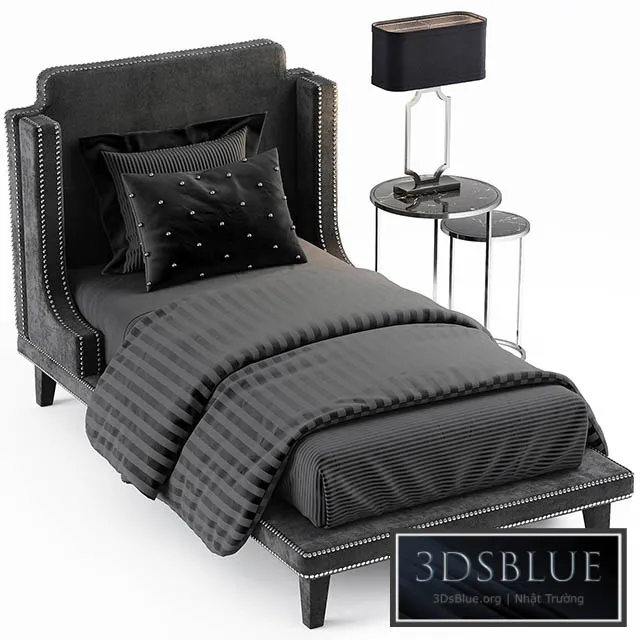 SINGLE BED 13 3DS Max - thumbnail 3