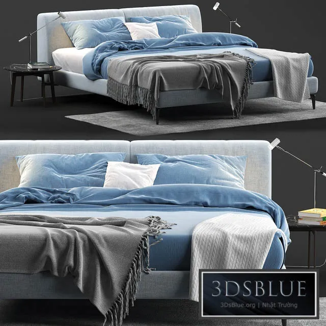 Margot Novamobili bed 3DS Max - thumbnail 3