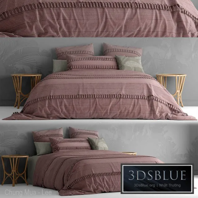 Bed by bedding adairs australia 3DS Max - thumbnail 3