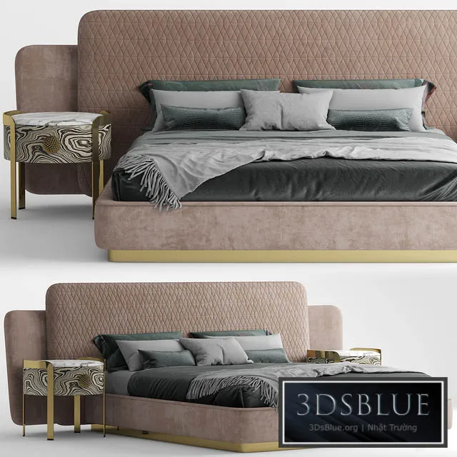 Bed OPERA SHEILA 3DS Max - thumbnail 3