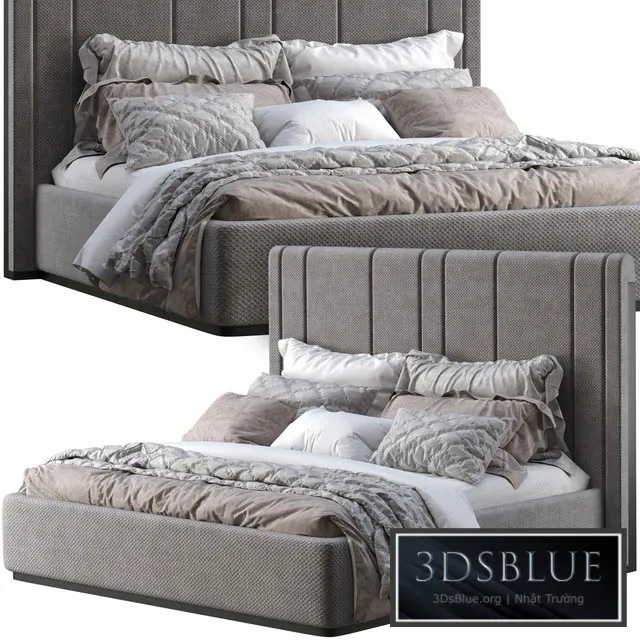 Bed one mebel noir 3DS Max - thumbnail 3