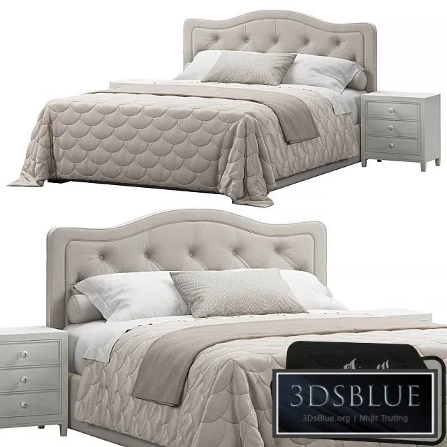 Allure Diamond Tufted Queen Headboard 3DS Max - thumbnail 3