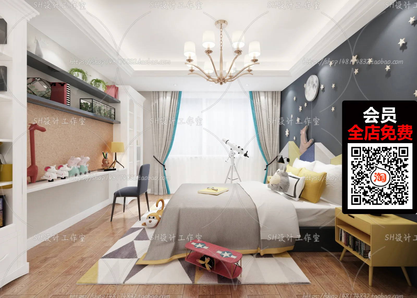 CHILDROOM – 3D SCENES – VRAY – 077