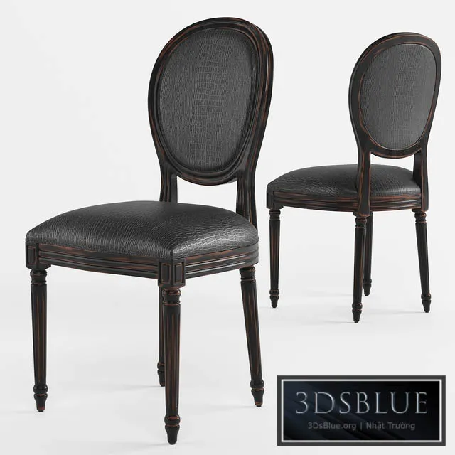 Dining chair French style LUIS 3DS Max - thumbnail 3