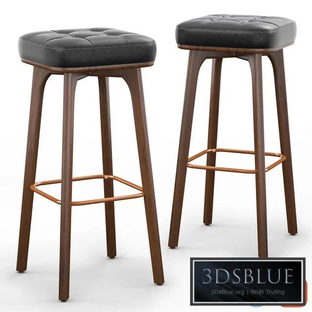 Cult Living Winchester Solid Bar Stool 3DS Max - thumbnail 3
