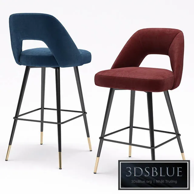 Eichholtz Bar Stool Avorio 3DS Max - thumbnail 3