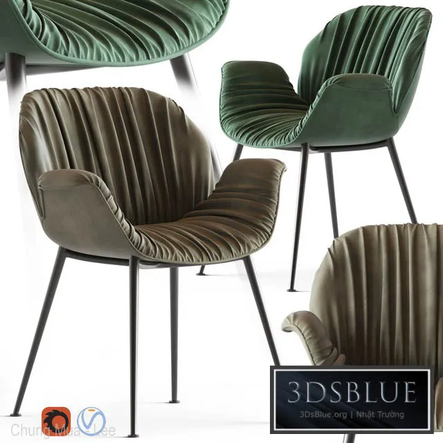 Globewest Abigail Armchair 3DS Max - thumbnail 3