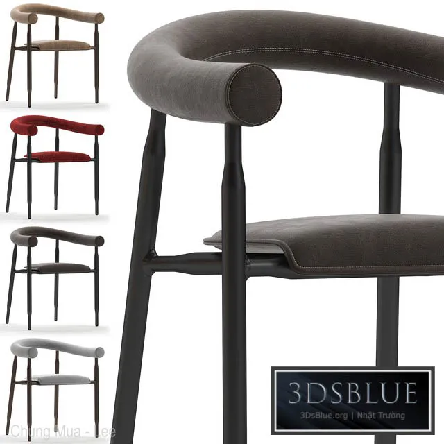 Busnelli ALBEISA Upholstered chair 3DS Max - thumbnail 3