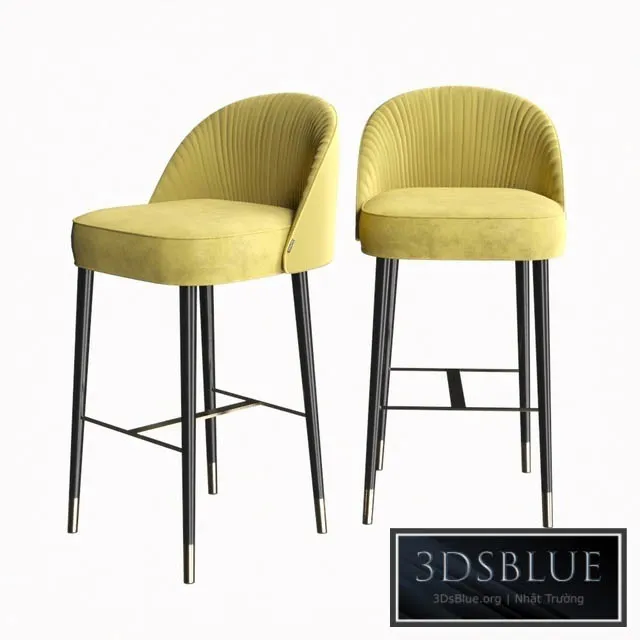 Camille bar chair 3DS Max - thumbnail 3