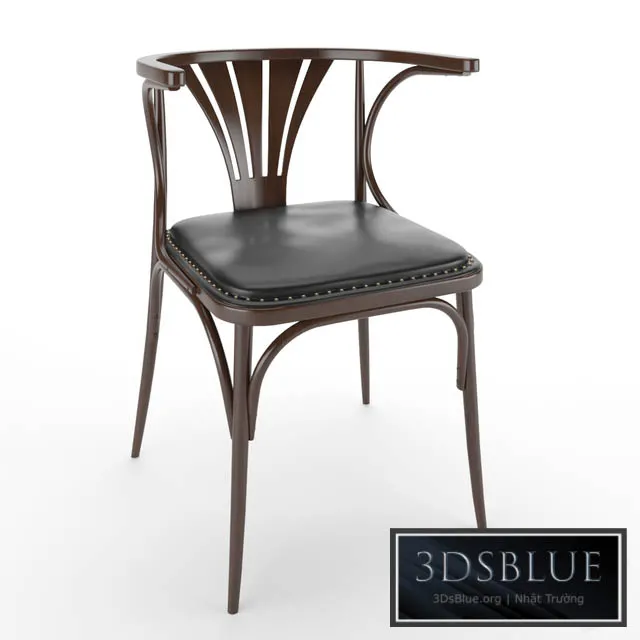 Classic wooden chair 3DS Max - thumbnail 3