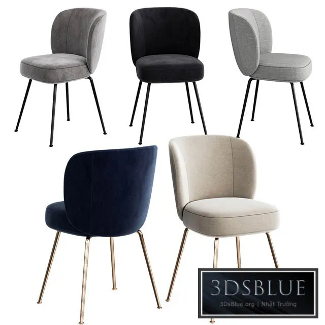 WEST ELM Greer Dining Chair 3DS Max - thumbnail 3