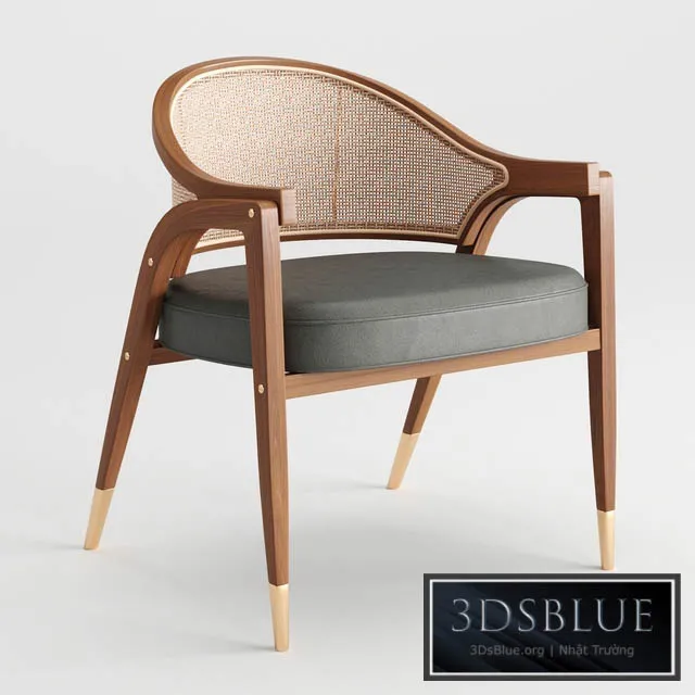 Qi Dining Chair 3DS Max - thumbnail 3