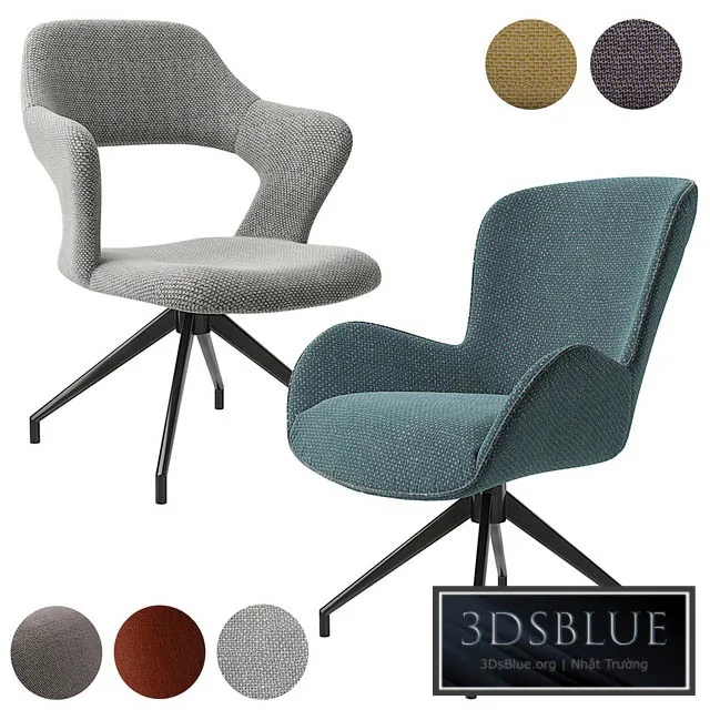 Swivel chairs Asyar AM.PM 3DS Max - thumbnail 3