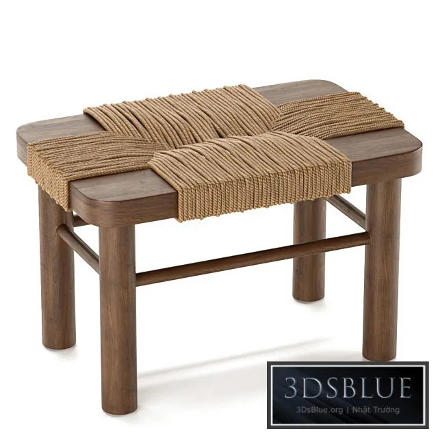 Mahogany Woden Rope Stool 3DS Max - thumbnail 3