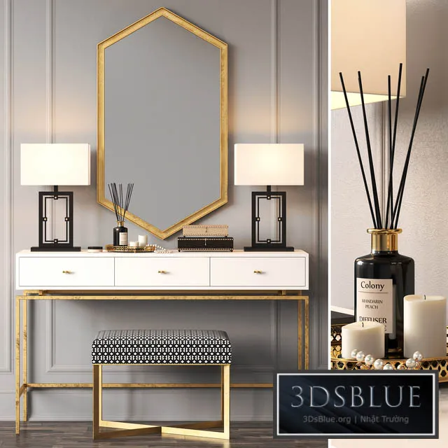 FURNITURE – DRESSING TABLE – 3DSKY Models – 7291