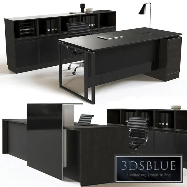 Office reception furniture set 3DS Max - thumbnail 3