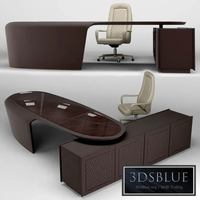 Rayleigh Conference Chair and PRESIDENT Desk 3DS Max - thumbnail 3