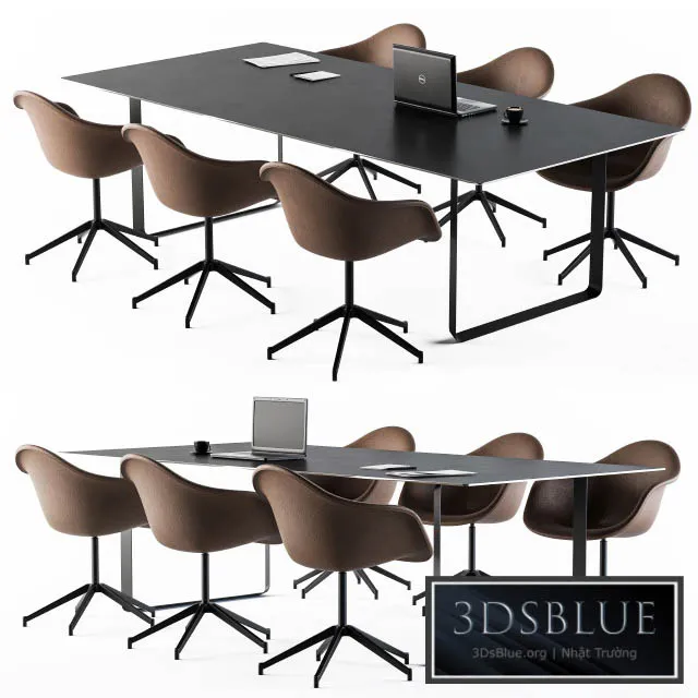 Conference Table with Chair Loft 3DS Max - thumbnail 3