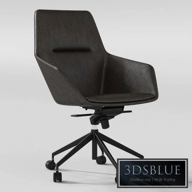 Office arm chair 3DS Max - thumbnail 3