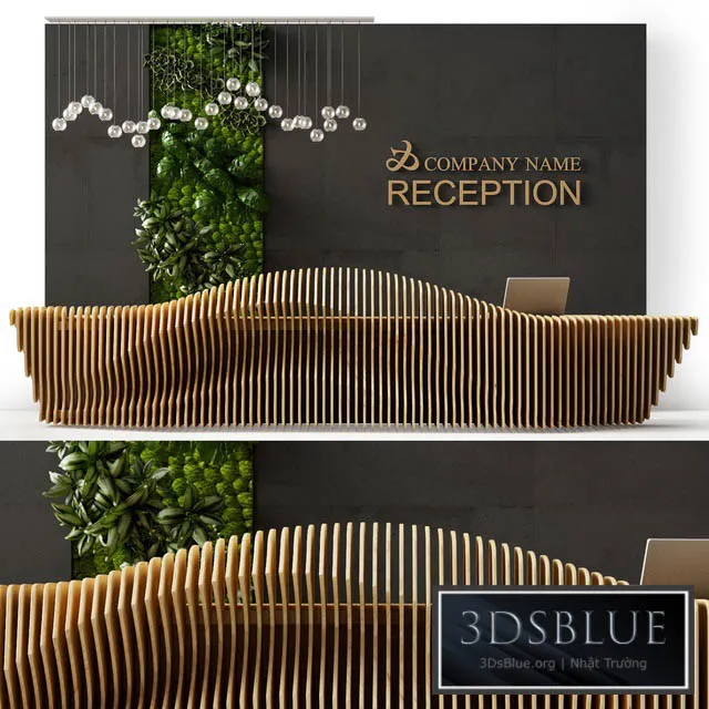 Reception desk 3 3DS Max - thumbnail 3