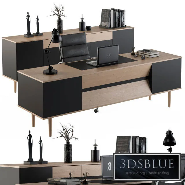 Office Furniture – Manager Set 10 3DS Max - thumbnail 3
