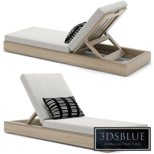 RH Outdoor Costa chaise 3DS Max - thumbnail 3