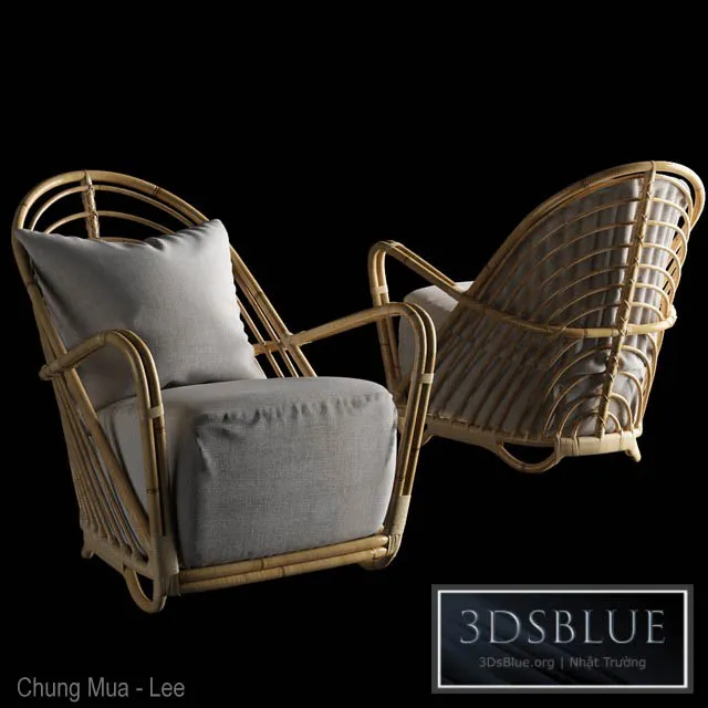 Arne Jacobsen Sika Design – Charlottenborg Lounge Chair (for reloading) 3DS Max - thumbnail 3