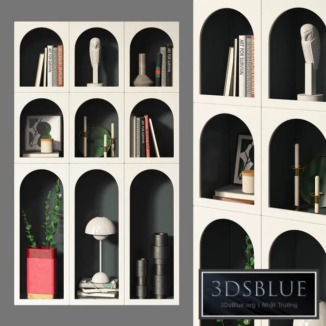 Bookcase Bonaldo set 03 3DS Max - thumbnail 3