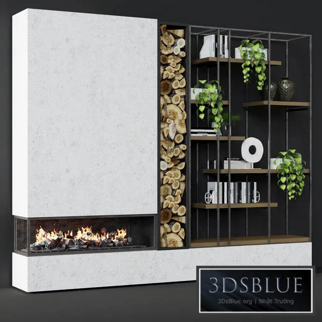 Contemporary fireplace 25 3DS Max - thumbnail 3