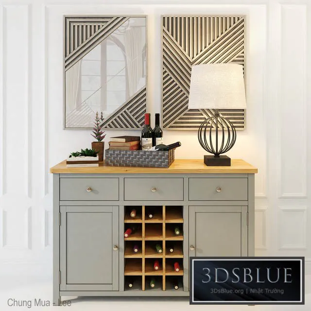 FURNITURE – SIDEBOARD & CHEST – 3DSKY Models – 8531