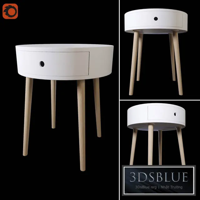 Bedside table LA REDOUTE SELISA 3DS Max - thumbnail 3