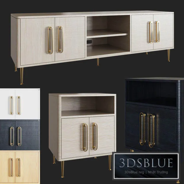 Odetta Media Console & Nightstand 3DS Max - thumbnail 3
