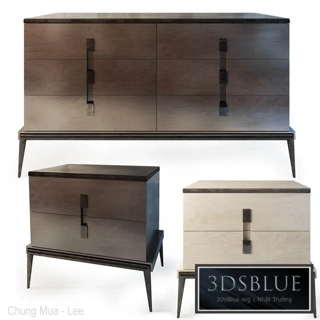 Chest and cabinet Langham. dresser nightstand. The Sofa & Chair company 3DS Max - thumbnail 3