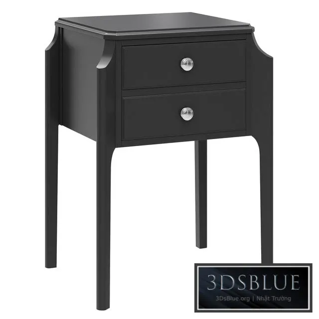 Dantone Home Bedside table Le Vizage with 2 drawers 3DS Max - thumbnail 3