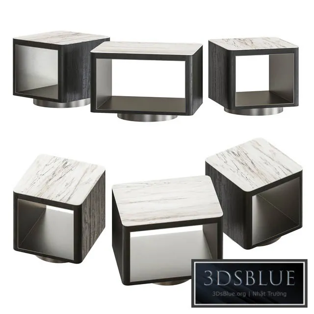 Minotti Milton Bedside Tables 3DS Max - thumbnail 3