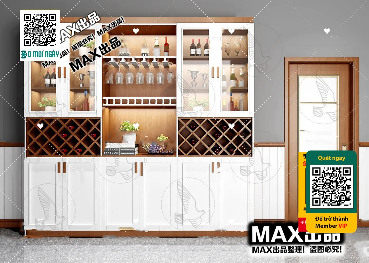 3DS MAX – INTERIOR – WINE SHOP – VRAY / CORONA – 3D MODEL – 5772