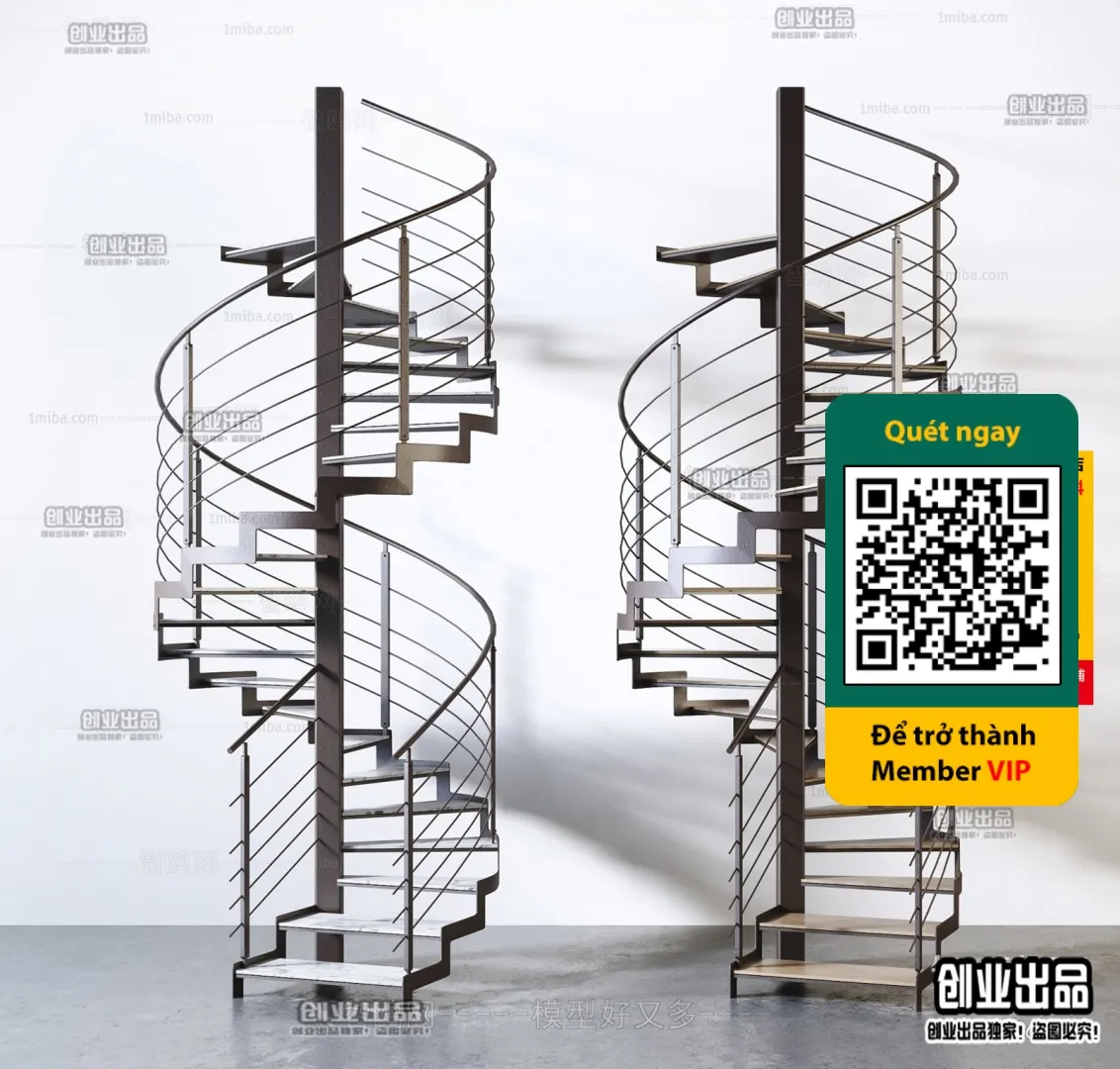 3DS MAX – STAIR – VRAY / CORONA – 3D MODEL – 4495
