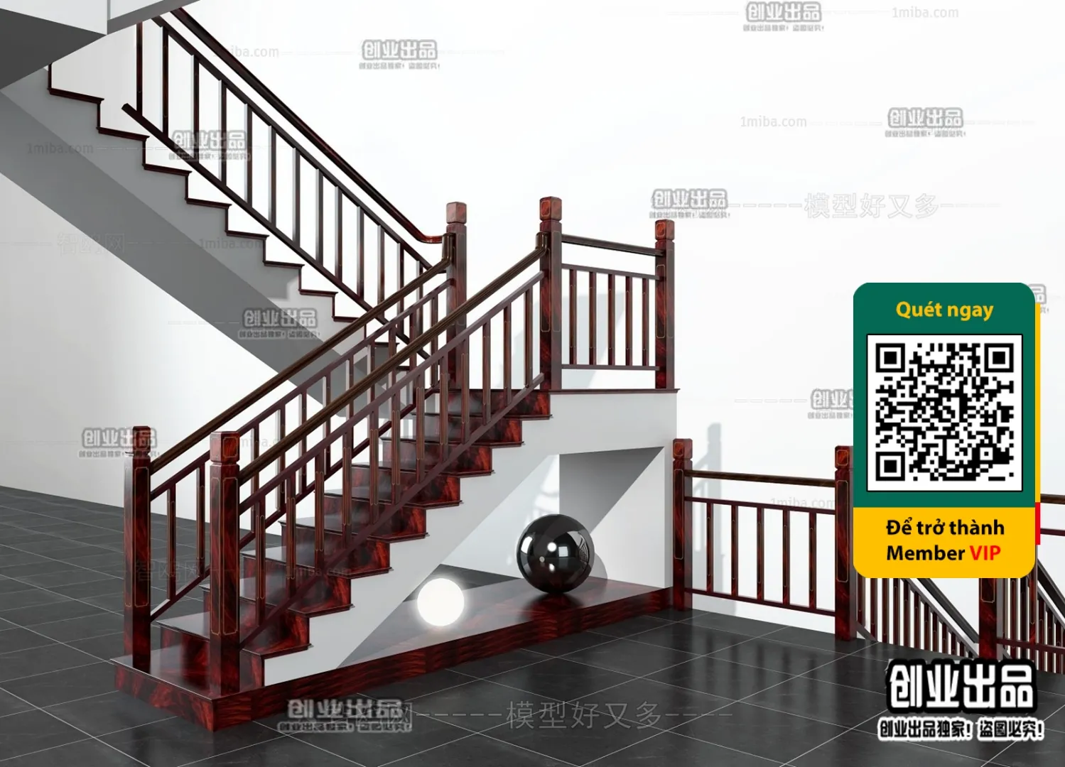 3DS MAX – STAIR – VRAY / CORONA – 3D MODEL – 4499