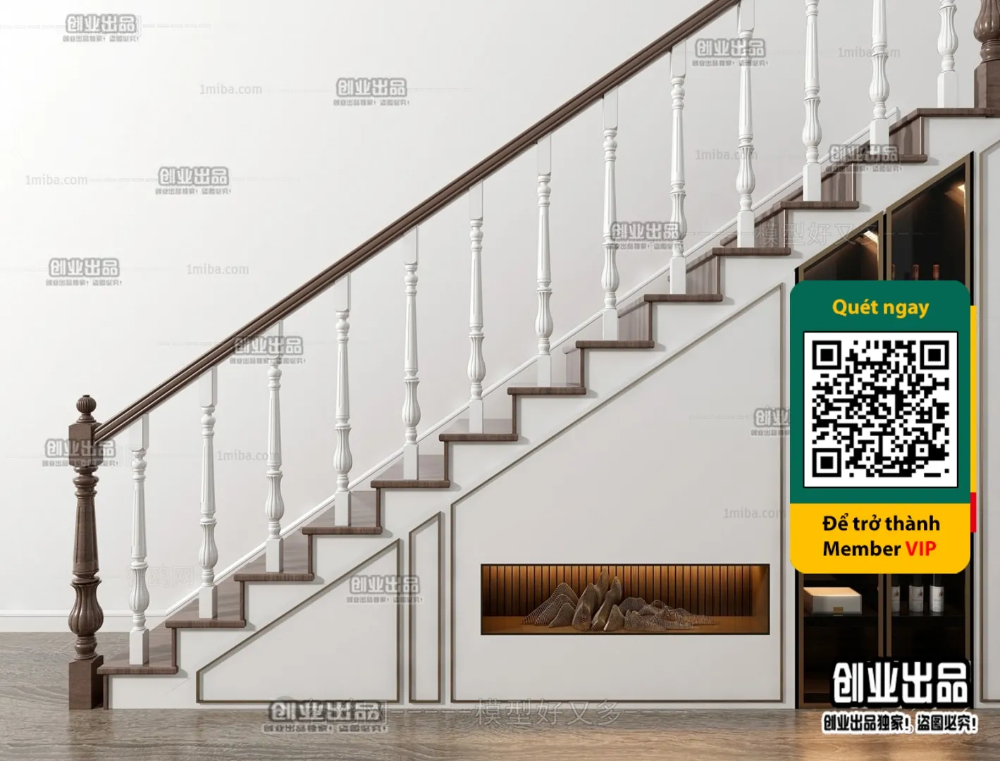 3DS MAX – STAIR – VRAY / CORONA – 3D MODEL – 4503